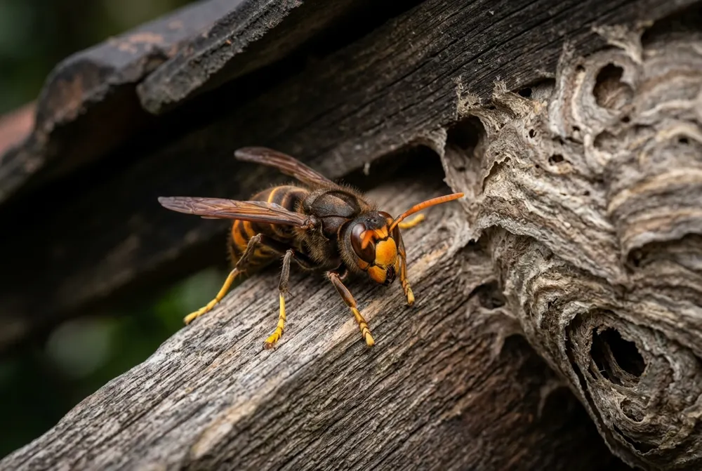 Frelon asiatique (Vespa velutina nigrithorax) — photo d'identification