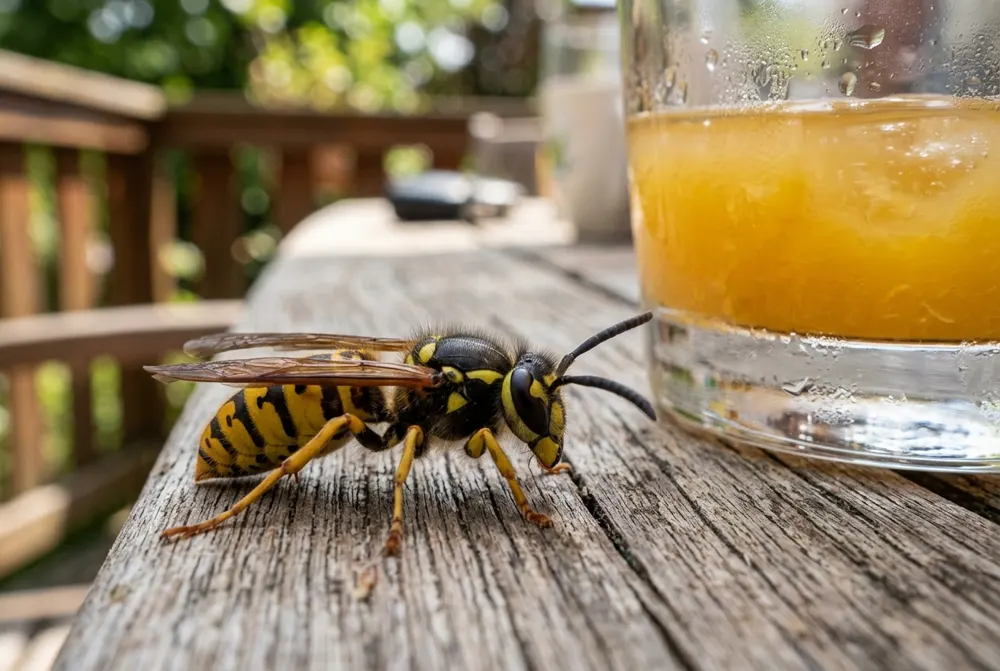 Guêpe commune (Vespula vulgaris) — photo d'identification