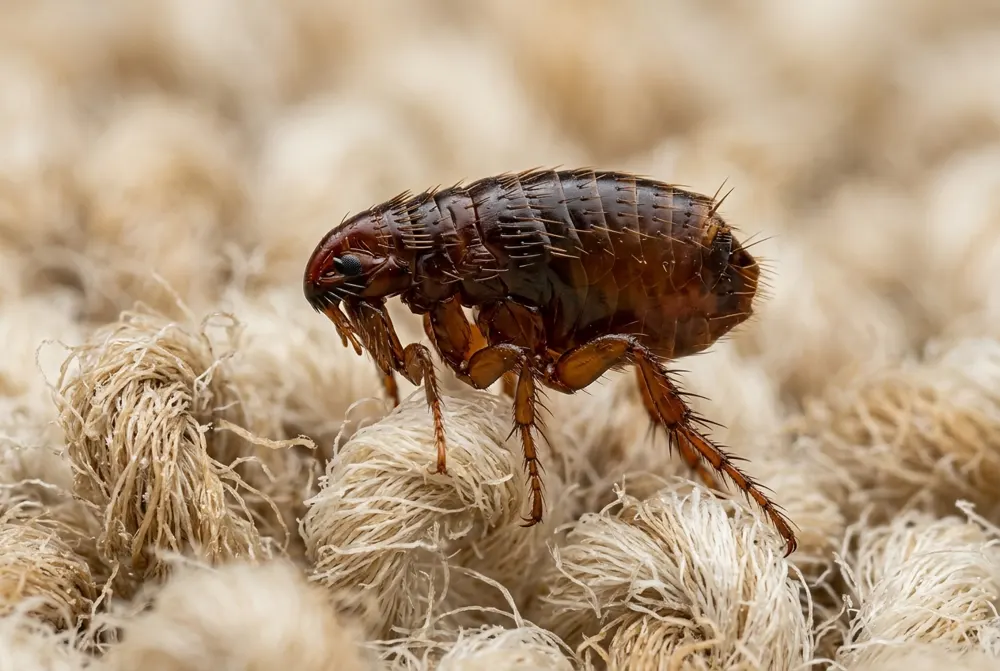 Puce du chat et du chien (Ctenocephalides felis) — photo d'identification